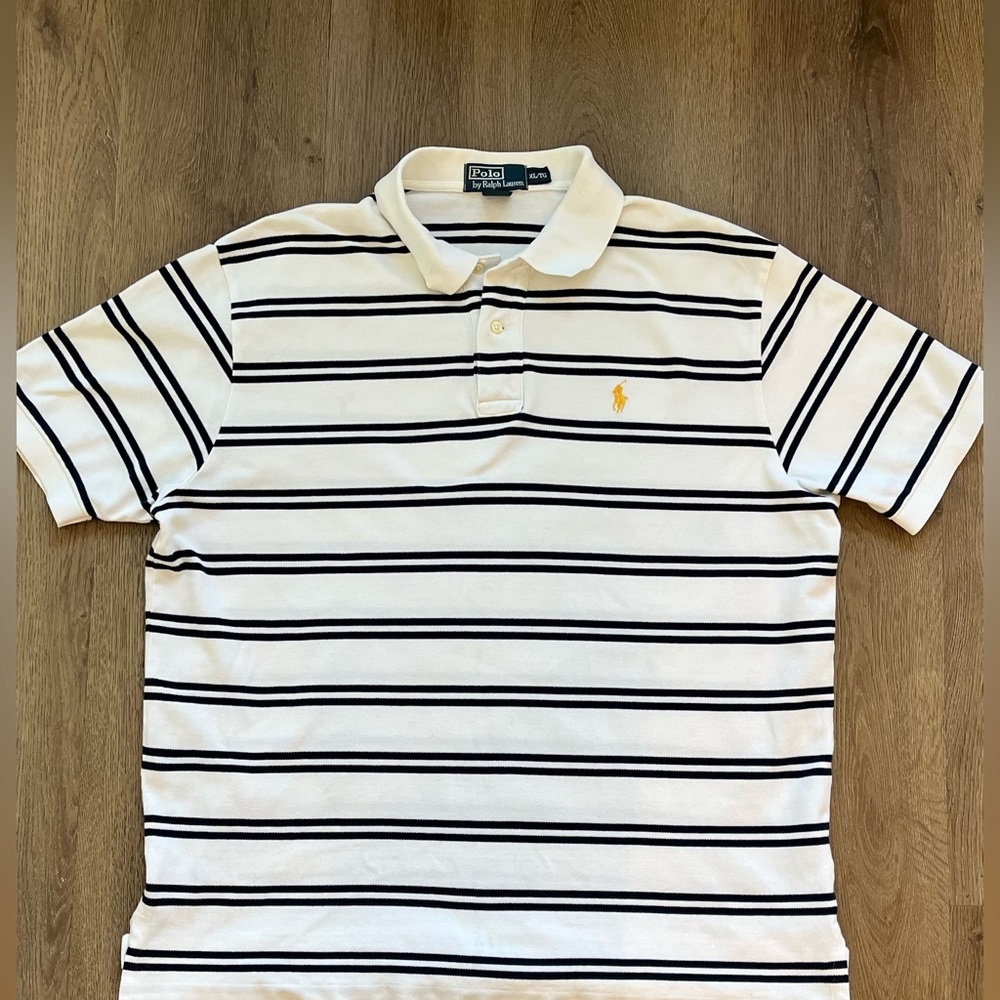 Polo Ralph Lauren XL Tall Striped Short Sleeve Polo Shirt